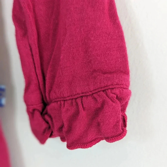 KicKee Pants Bamboo Long Sleeve Peter Pan Collar Tee – Raspberry Pink – Size 3T - Picture 6 of 9